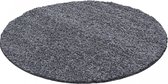 Himalaya Basic Rond Shaggy vloerkleed Grijs Hoogpolig- 160 CM ROND.