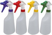Maus sprayflacon leeg - 5 stuks spray bottle rood - kunststof sprayer 600 ml - Plantenspuit met trigger