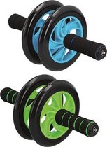 Buikspierwiel met matje voor je knieën - Ab Wheel | Ab rollout - Trainingsapparaat - Fitness - Trainingswiel Dubbele trainingswiel - Buikspiertrainer - Home workout - Home trainer