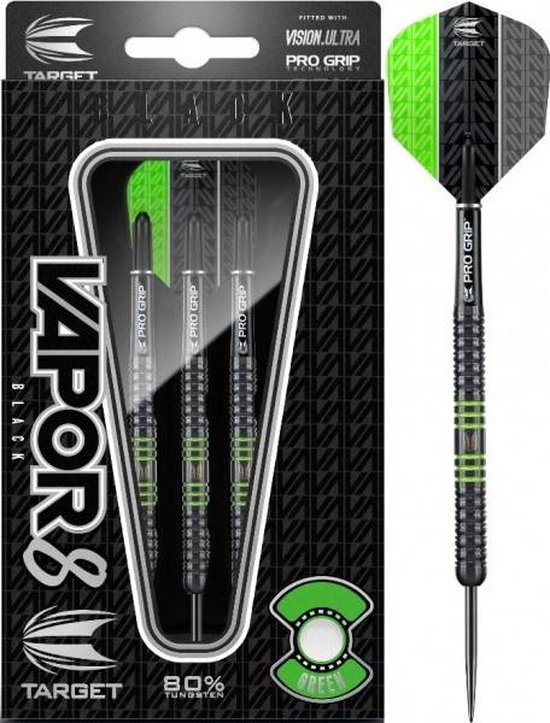 Target Vapor-8 Black-Green 80% - Dartpijlen van Target — afbeelding 4