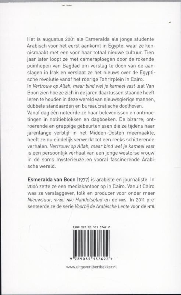Arabisch Labyrint - back cover
