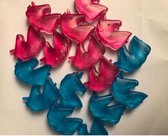 ijs blokjes Gekleurde herbruikbare ijsblokjes unicorn Roze en blauw vormen 16 stuks / 4 cm hoog - 3 cm lang
