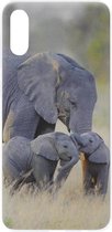 ADEL Siliconen Back Cover Softcase Hoesje Geschikt voor Samsung Galaxy A70(s) - Olifant Familie