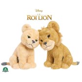 The Lion King - De Film - Knuffel 17 cm Simba & Nala Câlins