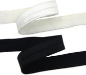 witte elastiek voor o.a. mondmaskers 20mm 10m