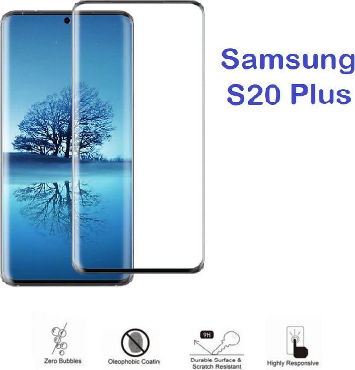 Samsung Galaxy S20+ plus 5D Tempered Glass Screen Protector gehard glas volledige cover Samsung Galaxy S20 Plus