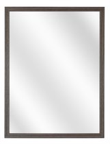 Spiegel met Vlakke Houten Lijst - Antraciet Eiken - 40x60 cm