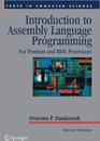 Introduction to Assembly Language Programming