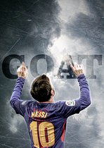 Poster - Messi - Goat - Barcelona - A3 - voetbal - jongenskamer