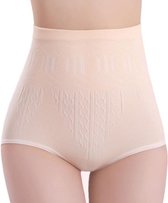 Damesslip corrigerend beige - beige – Hoge taille slip – Katoen 70% - maat 36-38