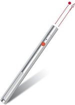 Wedo Laserpen - Met verstelbare punt, pijl of punt, Laseraanwijzer Zilver
