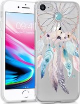 iMoshion Hoesje Siliconen Geschikt voor iPhone SE (2022) / SE (2020) / 8 / 7 - iMoshion Design hoesje - Transparant / Meerkleurig / Dreamcatcher