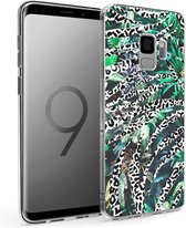 iMoshion Design voor de Samsung Galaxy S9 hoesje - Jungle - Wit / Zwart / Groen