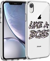 iMoshion Design voor de iPhone Xr hoesje - Like A Boss - Paars / Zwart