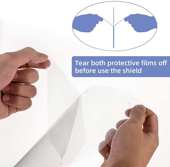 Verstelbare Gezichtscherm - Gelaatscherm - Spatscherm - Gelaatmasker - FACE SHIELD - Beschermkap voor gezicht - bacterie - veiligheidsmasker