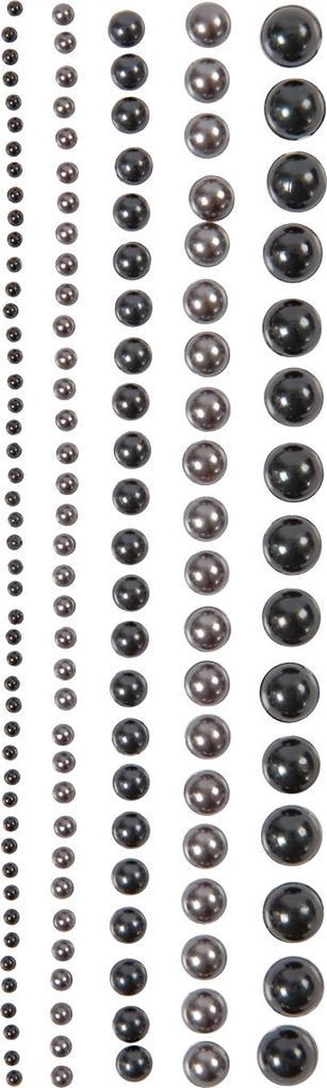 Vivi Gade Zelfklevende Halve Plakparels 2/8 Mm Grijs,zwart 140 Stuks