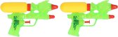 2x Pistolets à eau bon marché verts - jouets aquatiques pour enfants