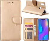 Bookcase Geschikt voor: Huawei P Smart Plus 2018 - Goud - portemonee hoesje