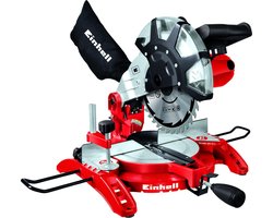 Einhell Elektrische Afkort-Verstekzaag TC-MS 2513 L - 1600 W - Ø250 mm - Maximale zaagbreedte: 130 mm - Zwenkbare zaagkop: 45° - Incl. 48 tands zaagblad
