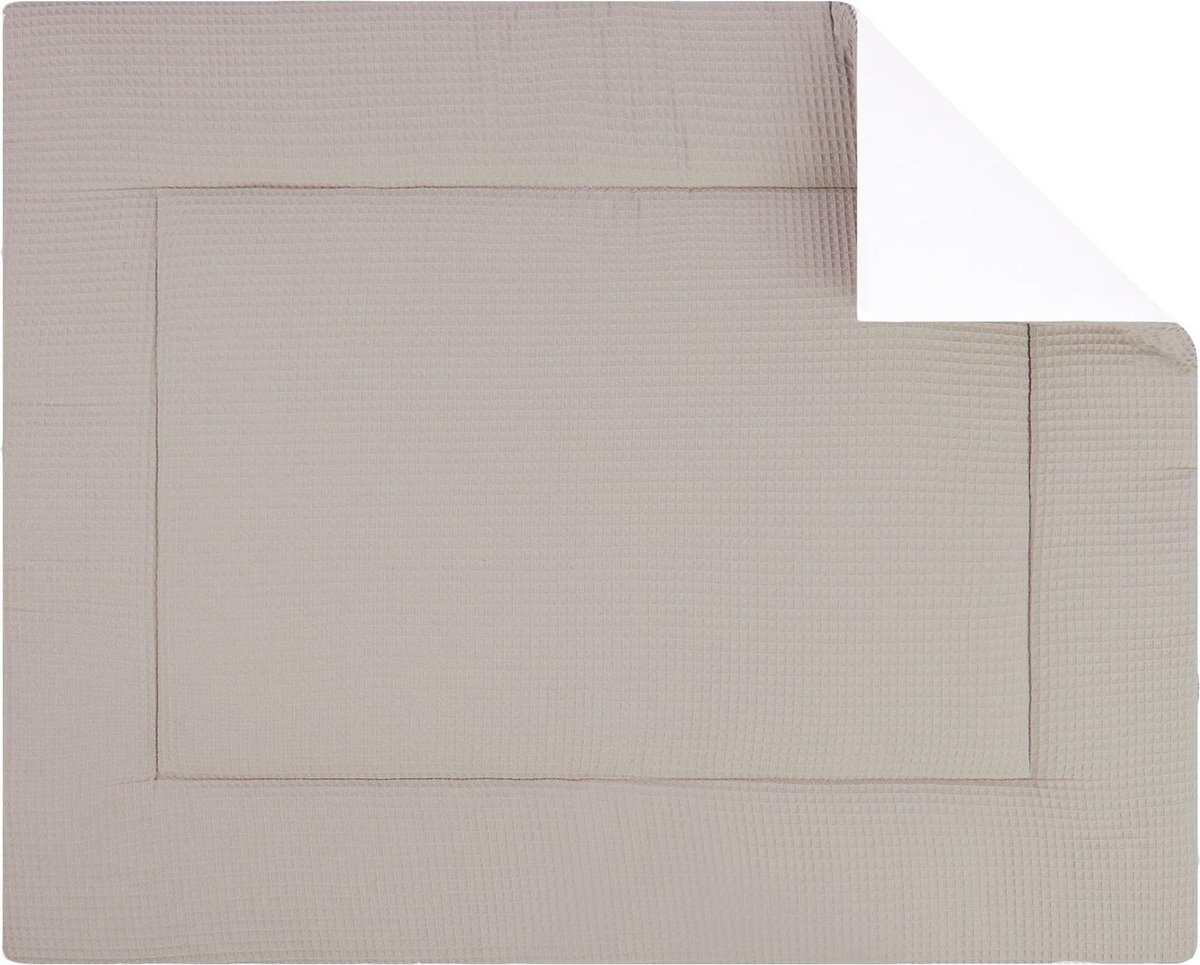 BINK Bedding Boxkleed Wafel (Pique) Zand 80 x 100 cm - vulling fiberfill 400 grams - speelkleed - parklegger - katoen - wafel - zand - beige