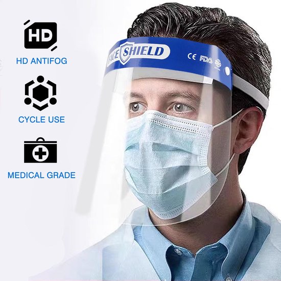 Spatmasker - Herbruikbaar - Comfortabel - Geschikt voor brildragers - 1 stuks