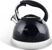 Edënbërg Black Line - Luxe RVS Fluitketel - 3.0 liter - Zwart