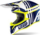 Airoh Wraap Broken Blue Gloss Full Face Helmet M