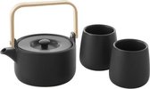 THEEPOT 50CL + 2 MOKKEN ZWART 20CL - THEESET