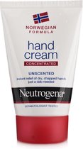 Neutrogena handcrème ongeparfumeerd, voedende crème voor droge en beschadigde handen, 75ml