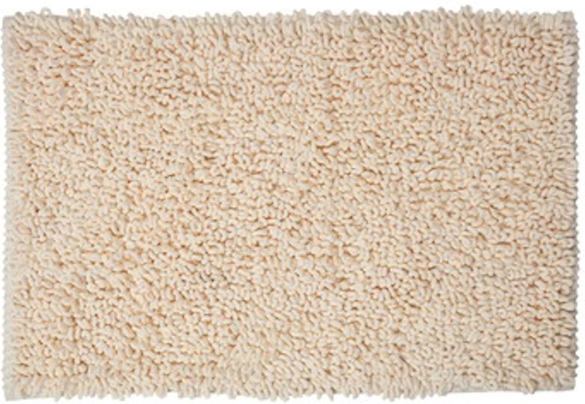 Lucy's Living Luxe Badmat MERCI Beige Exclusive - 60 x 90 cm - beige - anti-slip - micro fiber - badkamer mat - badmatten - badtextiel - wonen - accessoires - exclusief