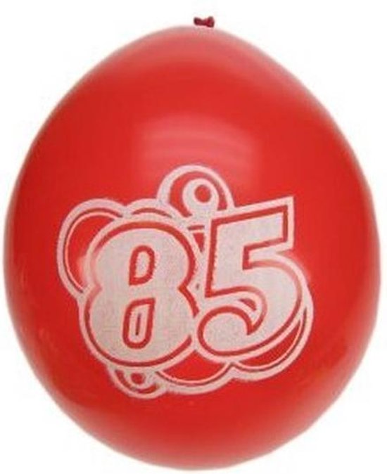 8x ballonnen 85 jaar