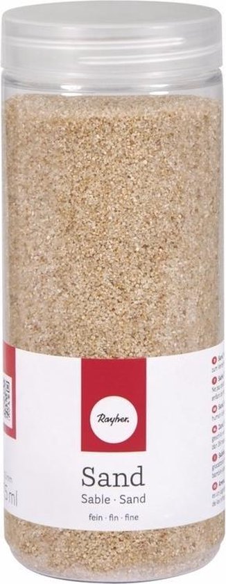 Fijn decoratie zand creme 475 ml - decoratie - zandkorrels / knutselmateriaal