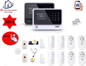 Home-Locking senioren draadloos smart alarmsysteem wifi,gprs,sms AC-05 set 2.