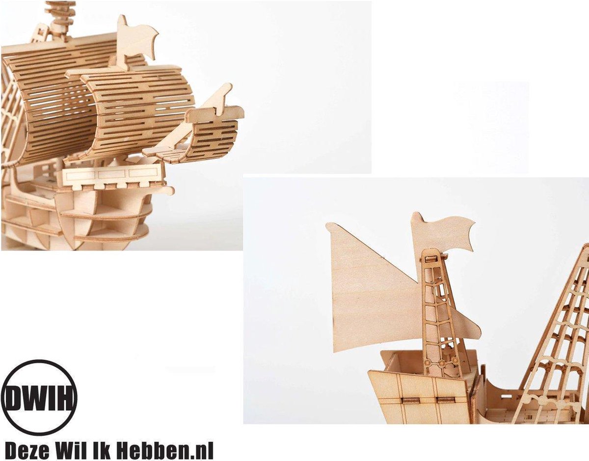 Kit de construction Swijs® Adultes - Bateau japonais 3D - Bateau