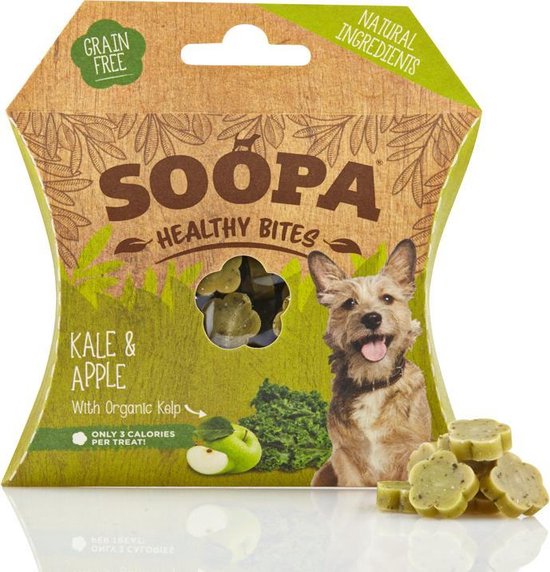 Soopa Gezonde Bites - Boerenkool & Appel - 10x50gr