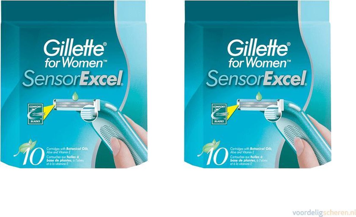 Gillette Sensor Excel For Woman - 20 stuks - Scheermesjes | bol.com
