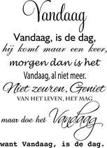 Muursticker Vandaag