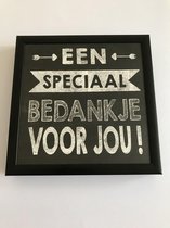 Fotolijst met tekst – Een speciaal bedankje voor jou! - 13 x 13 cm