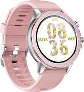 Belesy® Pink serie - Smartwatch dames - Roze