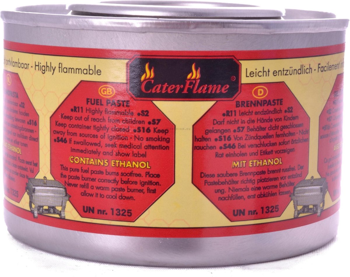 Professionele Brandpasta - Caterflame - Blikje 200 gram (ca. 3 uur)