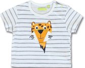 Lemon Beret Baby T-shirt Tijger - Wit - Maat 80 - 141857