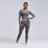 Army Sportlegging/ Yogalegging Dames High Waist - Paars