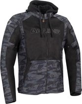 Bering Spirit Black Camo Textile Motorcycle Jacket L