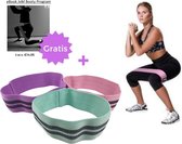 Bootybands - Weerstandsbanden - Hip Circle Set - Fitnessbanden - Elastieken - Billen Trainer - Inclusief Gratis E-book