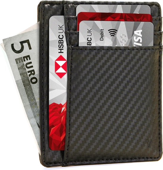 YONO Pasjeshouder Mannen – Slim Wallet Creditcardhouder – RFID – 6 pasjes –  Carbon Zwart | bol.com