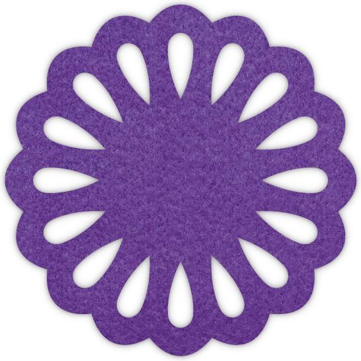 Druppel vilt onderzetter - Paars - 6 stuks - ø 10 cm Rond - Glas onderzetter - Cadeau - Woondecoratie - Woonkamer - Tafelbescherming - Onderzetters Voor Glazen - Keukenbenodigdheden - Woonaccessoires - Tafelaccessoires