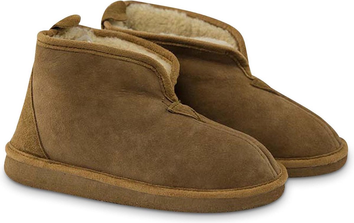 Texelana wollen sloffen en pantoffels voor dames & heren pantoffel van schapenvacht model Frida