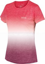 Regatta Fingal V Vochtdoorvoerend T-Shirt Met Grafische Opdruk Voor Dames Roze Wit