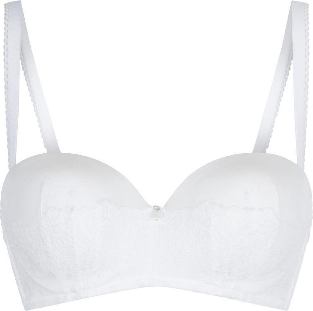 Soutien-gorge Push-up Bandeau Balconnet Lormar - 2 Tailles - Blanc/chair/noir - Neuf Avec étiquettes