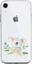 Apple Iphone XR transparant koala siliconen hoesje - Koalabeertje